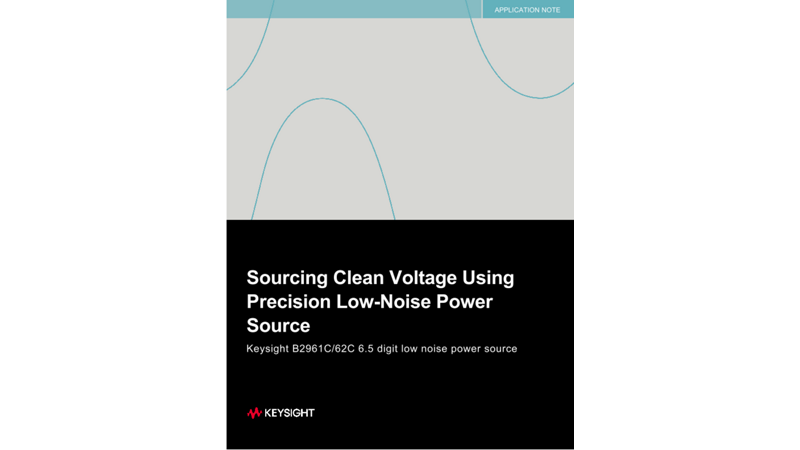 Sourcing Clean Voltage Using Precision Low-Noise Power Source